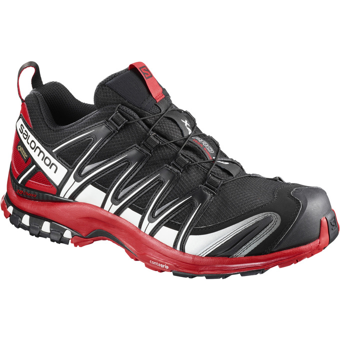 Chaussures De Trail Running Salomon Homme Noir / Rouge - Salomon XA PRO 3D GTX® - France (1063-BUKAJ